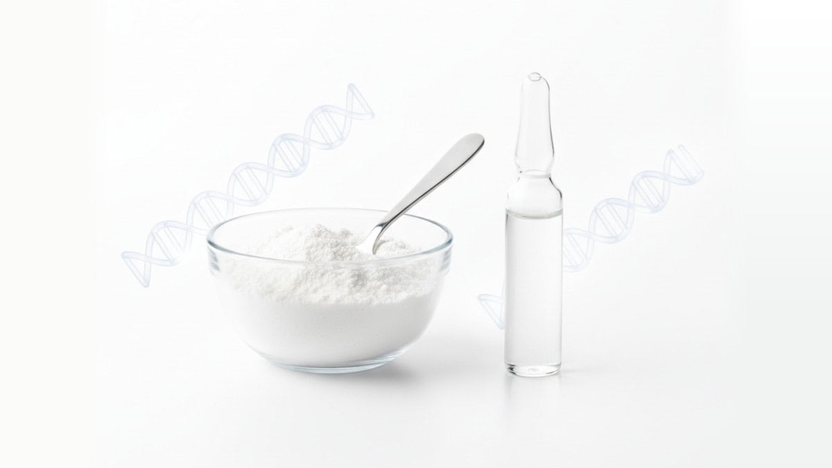 Hautpflege Serum und Pulverset für natürliche Schönheit, Pure Beauty Mag.